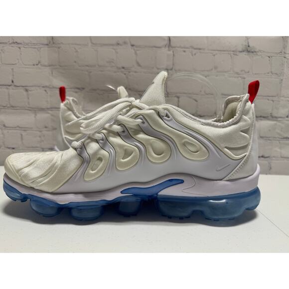 Nike Air VaporMax Plus Men's Sixe 13 white blue red DV2119-100 - Picture 7 of 12